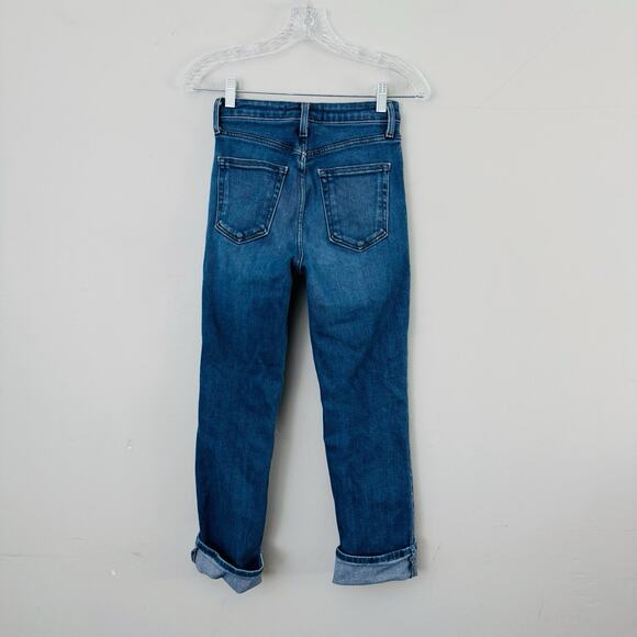 Just Black Denim Distressed Cropped Blue Jeans Women’s Size 25 - Picture 5 of 8